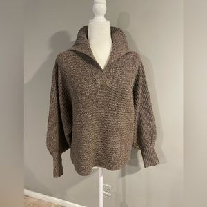 She + Sky Women’s Brown Sweater Large- GUC